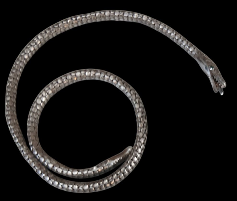 צמיד נחש כסף סטרלינג חתום משקל 25 גרם