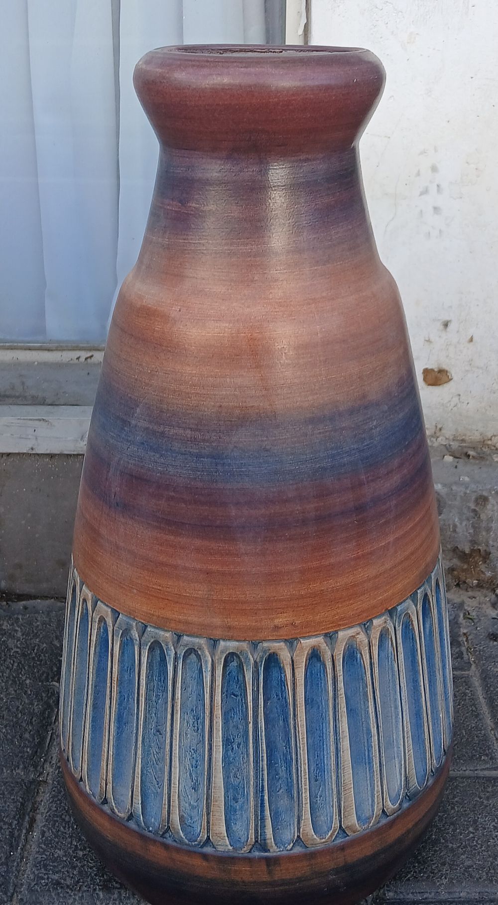 אגרטל קרמיקה בית היוצר גובה 47 סמ מצב מושלם