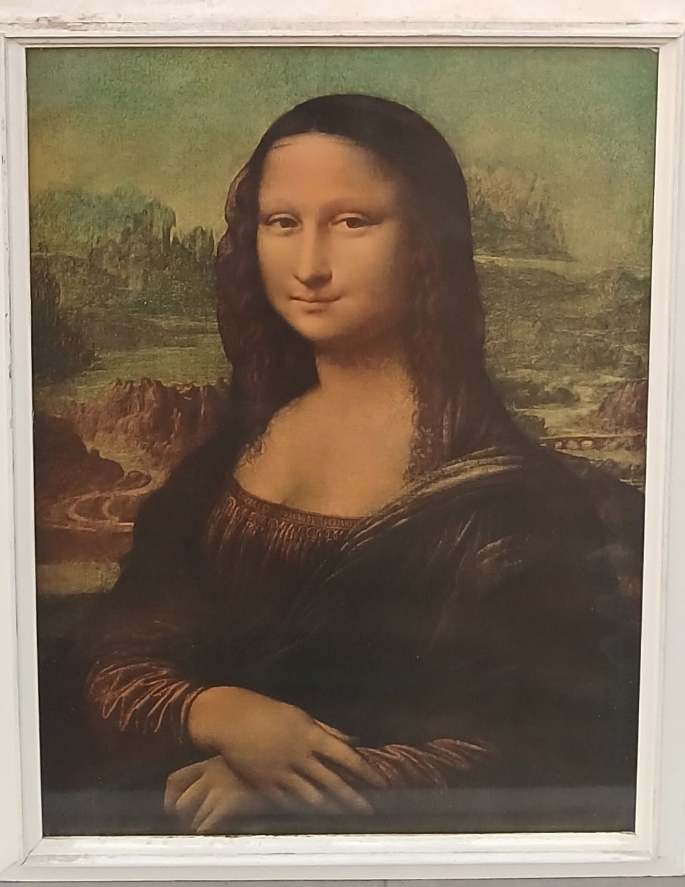 כרזה ישנה מידות 48X68 סמ ממוסגר