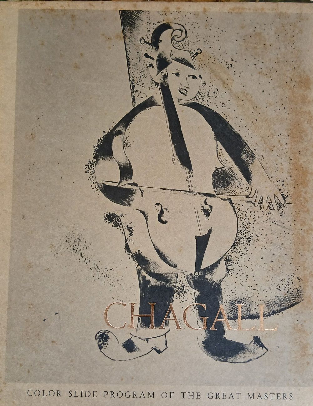 בספר 20 שקופיות יצירות של מארק שאגאל - הספר "CHAGALL: Color Slide Program of the Great Masters" 