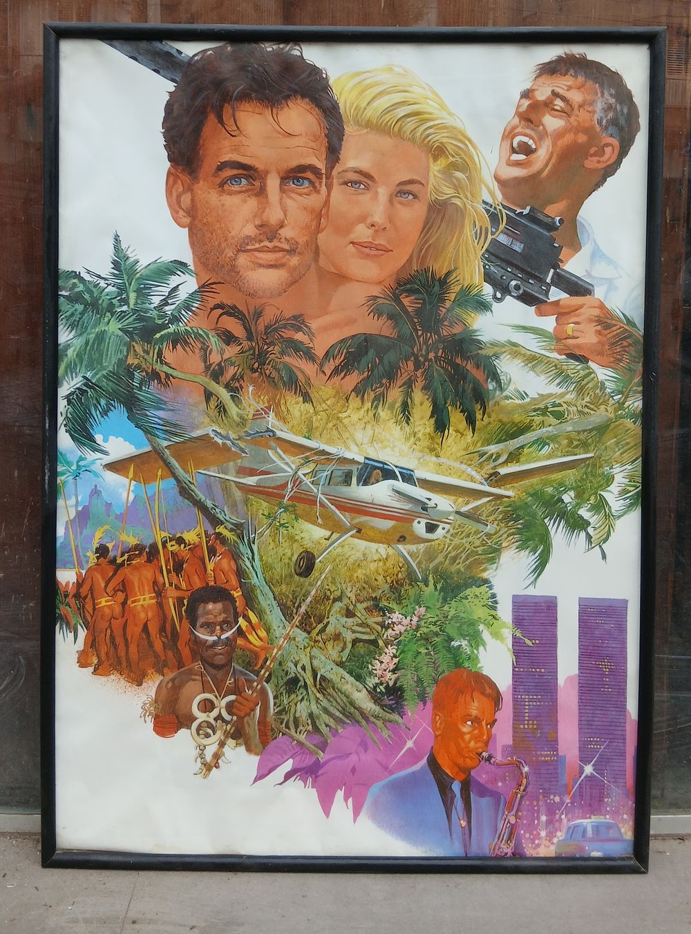 כרזה לסרט משנות ה-80.
שם הסרט: יער האזמרגד (The Emerald Forest) משנת 1985. מידות 48X68 סמ ממוסגר