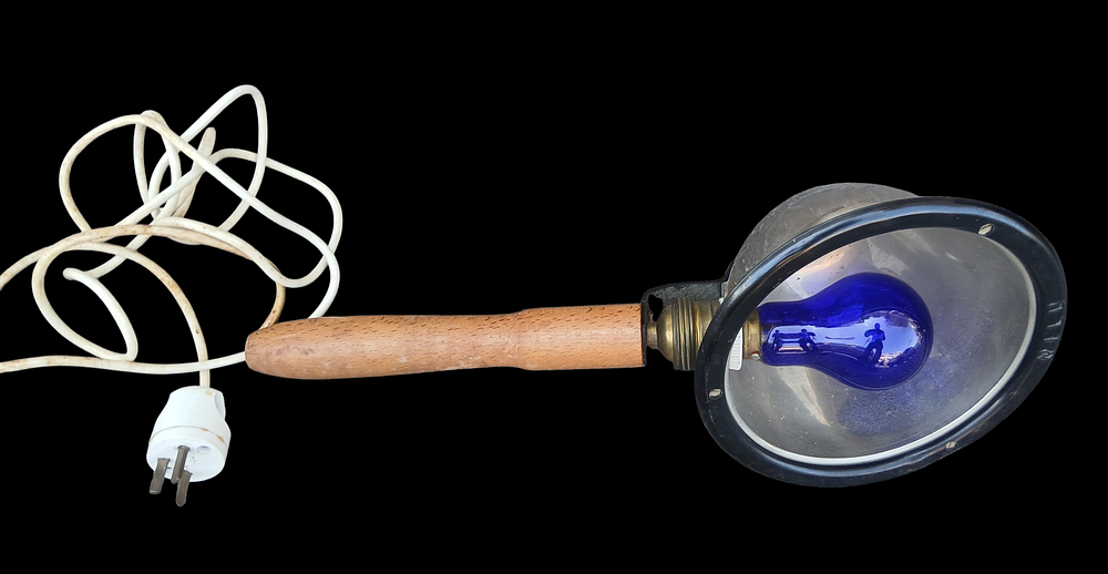 מנורה כחולה מצב תקין ועובד