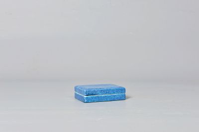 Inkstone. 清, 文房硯台 Dimensions: 9.2 x 2.8 cm