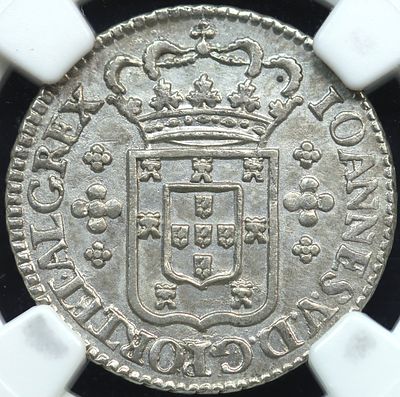AU58 D. Jo&atilde;o V 1706/1750 120 R&eacute;is Prata. D. Jo&atilde;o V 1706/1750 120 R&eacute;is Prata AU58