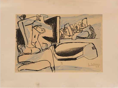 Le Corbusier - Lot 3 : Le Corbusier (Chaux-de-Fonds 1887 – Roquebrune-Cap-Martin 1965) sin t&iacute;tulo 