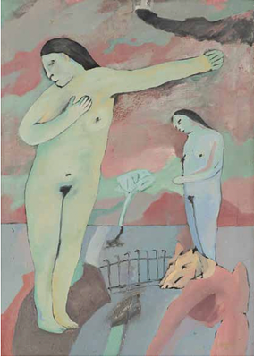 Rubén Arenas - Lot 33: Rub&eacute;n Arenas (Mexico City, 1970s) Sin t&iacute;tulo – 1990, oil on canvas, 70 &times; 50 cm