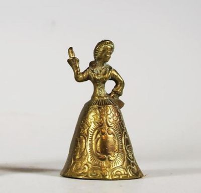 Antique 19th c. Brass Victorian Tea Bell. Antique 19th c. Victorian Brass Tea Bell | An English 