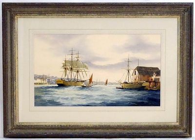 English Marine Watercolour Painting by Ken Hammond. Marine Watercolour Painting by Ken Hammond 