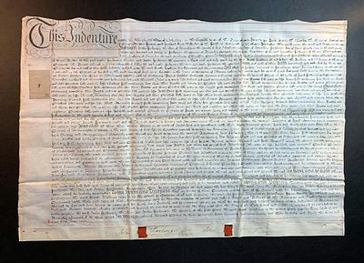 Original 1767 Indenture on Vellum 8th Year of the Reign. An original English Indenture Dated 