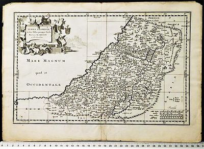 17th c. Map Promised Land by Juan Baptista Villalpando. 17th c. Map of the Promised Land 