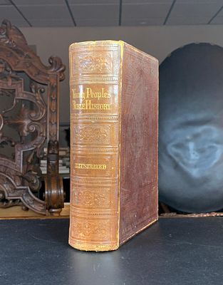 19th c. ILLUSTRATED BIBLE HISTORY by Rev. Alvan Bond, D.D. 19th c. leather Bible History book 