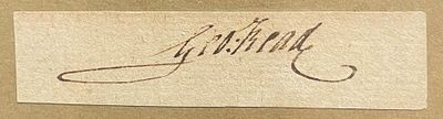 Rare Autograph / Signature of Founding Father George Read, Signor of Declaration of Independence. 