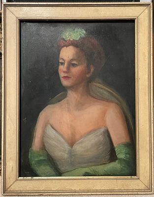 TN Portrait Oil Painting of M. Crichlow, Murfreesboro. Vintage Tennessee Portrait Oil Painting