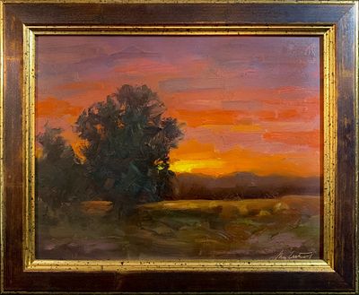 Western Luminous Impressionism Landscape Oil Painting in the manner of Max Cole | Oil on Canvas