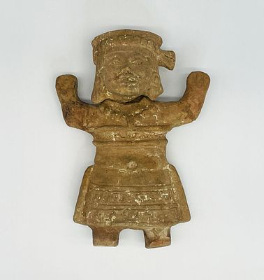 Pre-columbian Vera Cruz Sonriente Pottery Figure | Hand sculpted Sonriente figure from the Vera