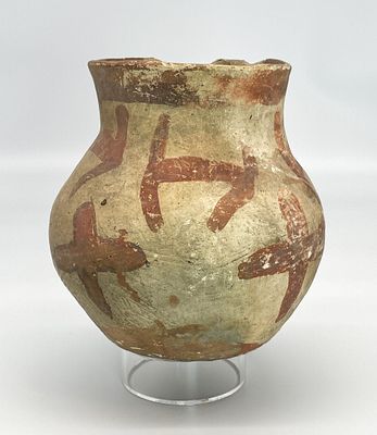 Native American, Hohokam, Bi-chrome Pottery Jar. Native American, Hohokam, Polychrome Pottery