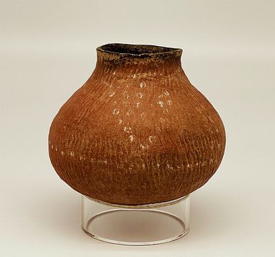 Native American Prehistoric Anasazi Corrugated Olla. Native American Prehistoric Anasazi