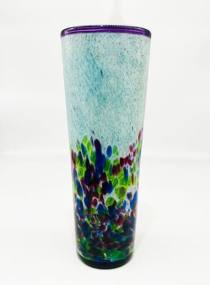 Curtiss Brock Handblown Art Glass Vase | Signed on the bottom "CB Glass" | Approx. Size: 14" x
