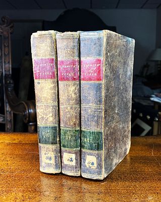 First Ed. 3v. WORKS OF OLIVER GOLDSMITH 1809. Description: First Edition 3 volumes of THE