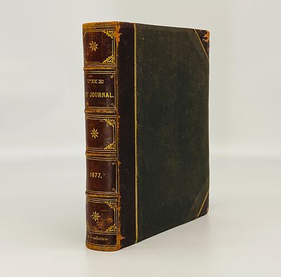 Antique Leather Book - The Art Journal for 1877. Antique Book The Art Journal for 1877 | New