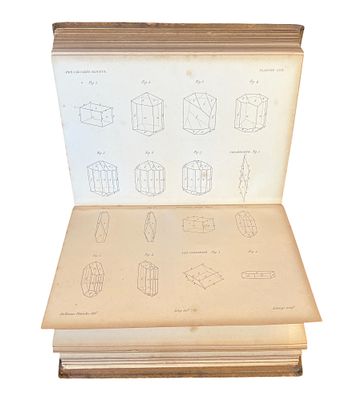 Rare Antique ATLAS to Description d’une Collection de Minéraux, M. Henri Heuland (1837) 1st Ed. 