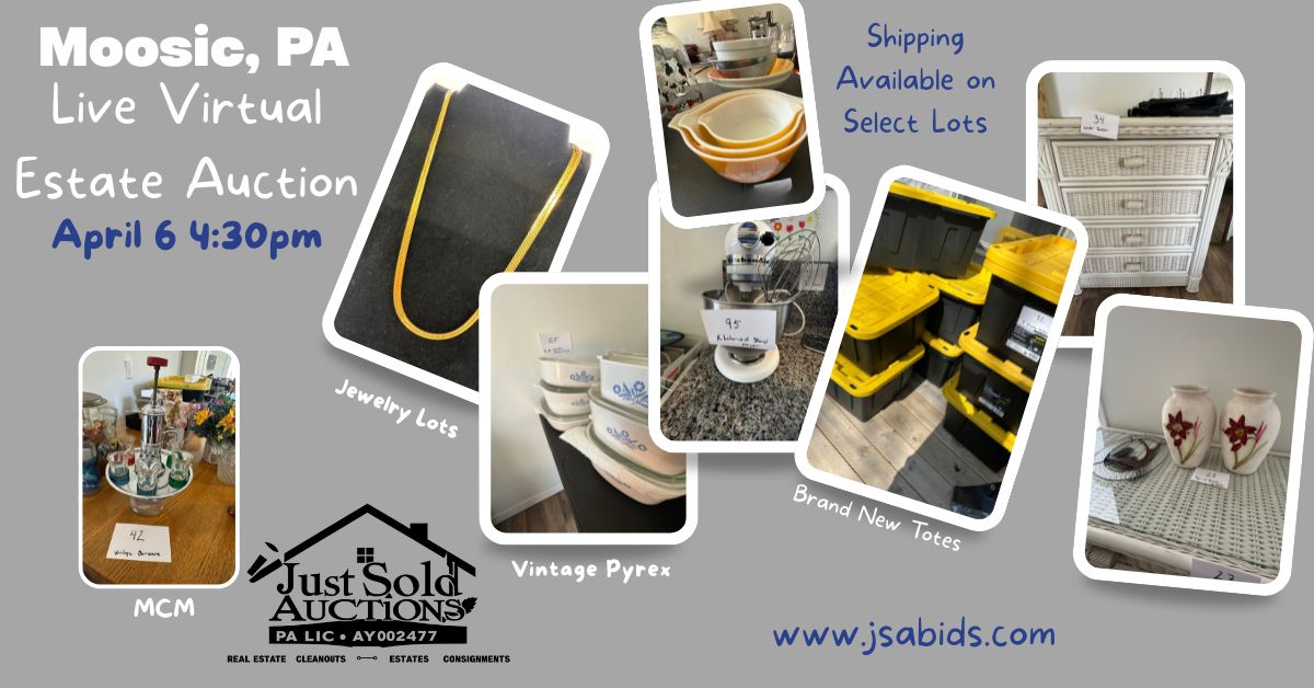 Just Sold Auctions | Moosic, PA Short Notice Estate Auction