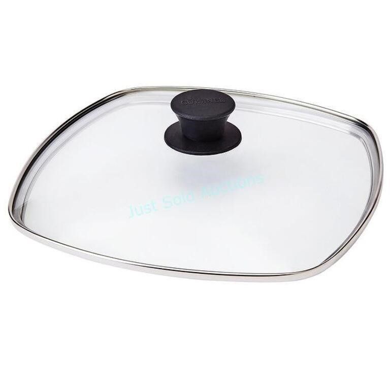 Lot 260: Cuisinel 10.5 Inch Tempered Glass Square Lid