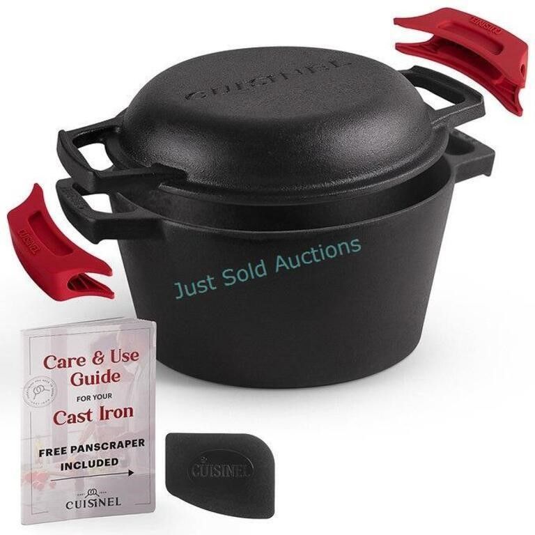Lot 455: 3Qt Dutch Oven + 10in Dual Handle Set
