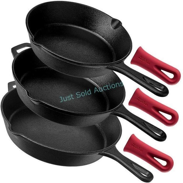 Lot 460: 8in 10in 12in Skillet Set (no lids)