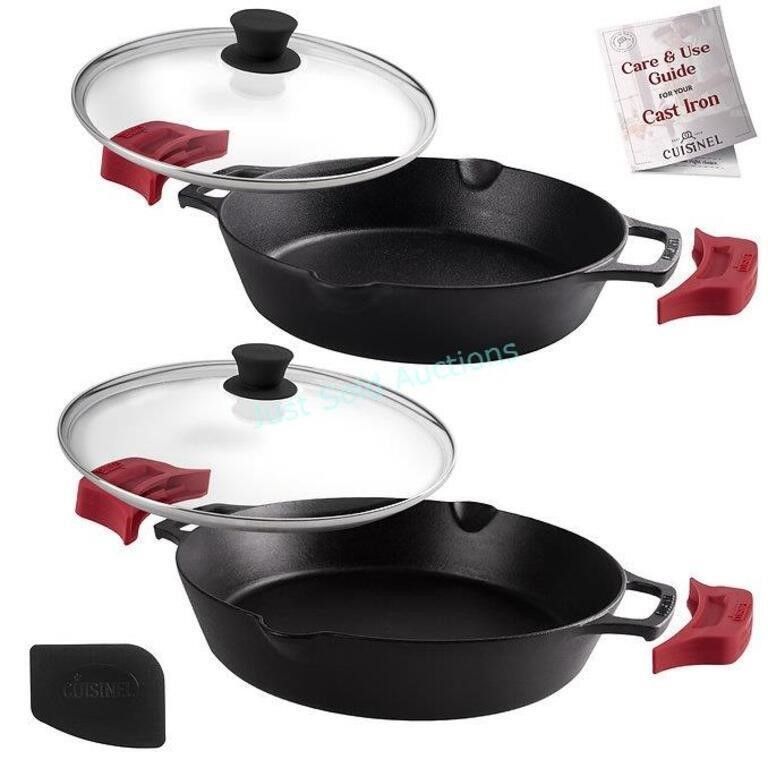 Lot 461: 10in + 12in Dual Handle Set w/Lids