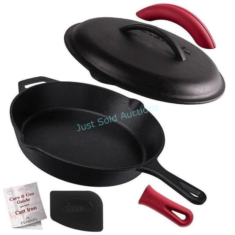 Lot 558: Cuisinel 12in Skillet w Cast Lid