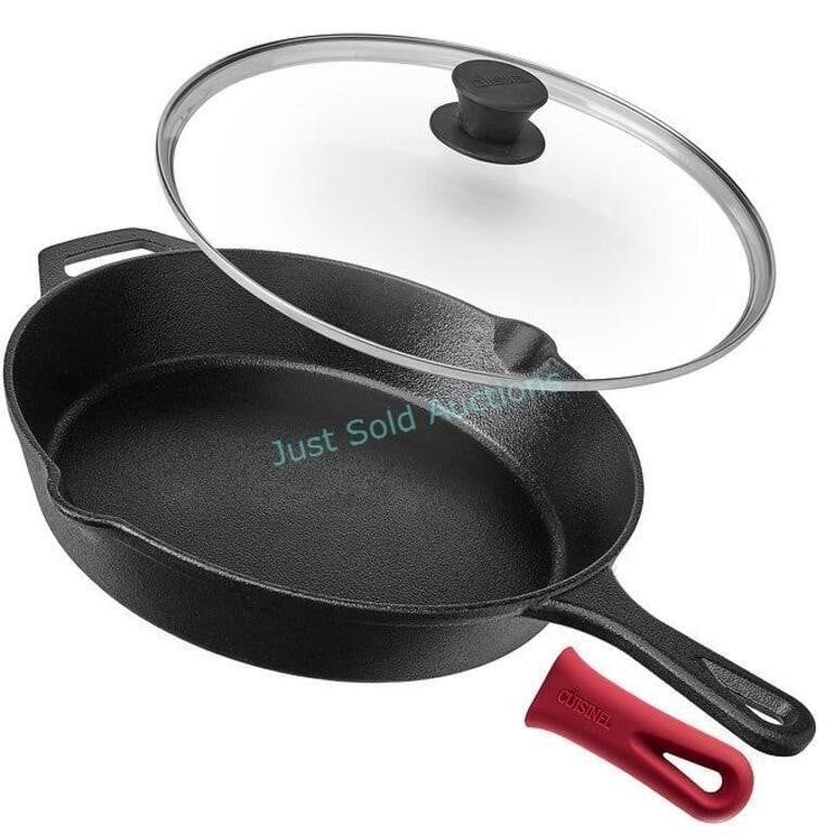 Lot 589: 12In Skillet w/ Glass Lid