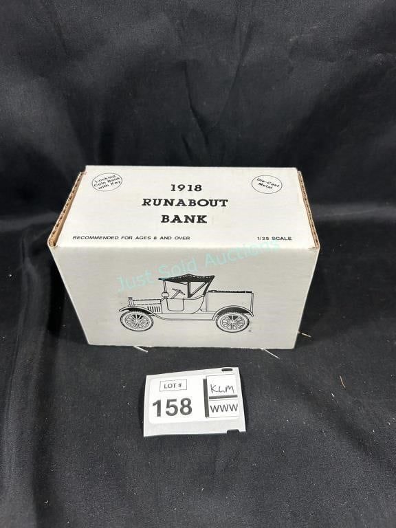 Lot 158: 1918 Runabout Bank NOS