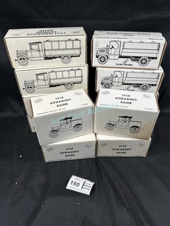 Lot 180: 12 Truck Banks
