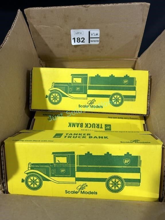 Lot 182: 12 BP Tanker Truck Bank