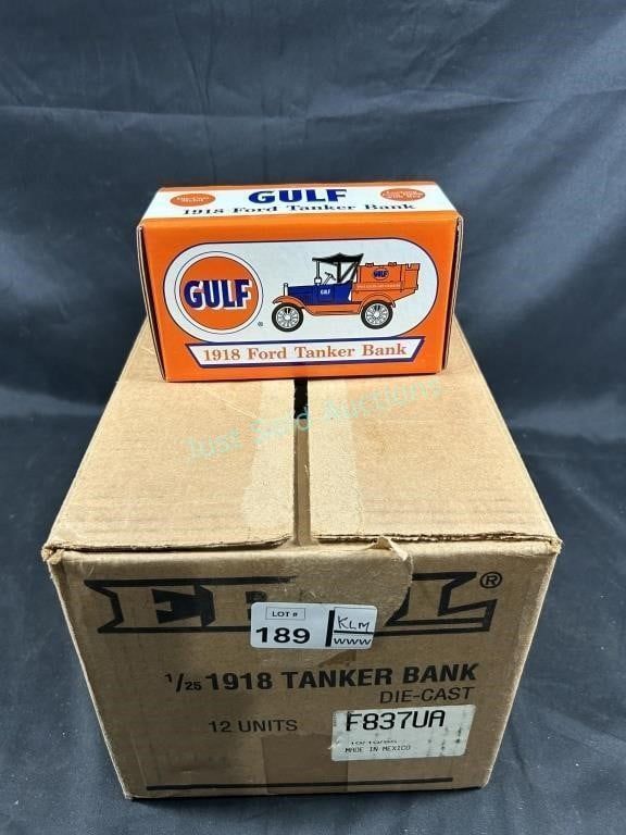 Lot 189: 12 Gulf 1918 Ford Tanker Bank
