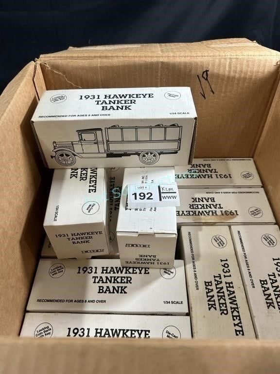 Lot 192: 19 - 1931 Hawkeye Tanker Bank