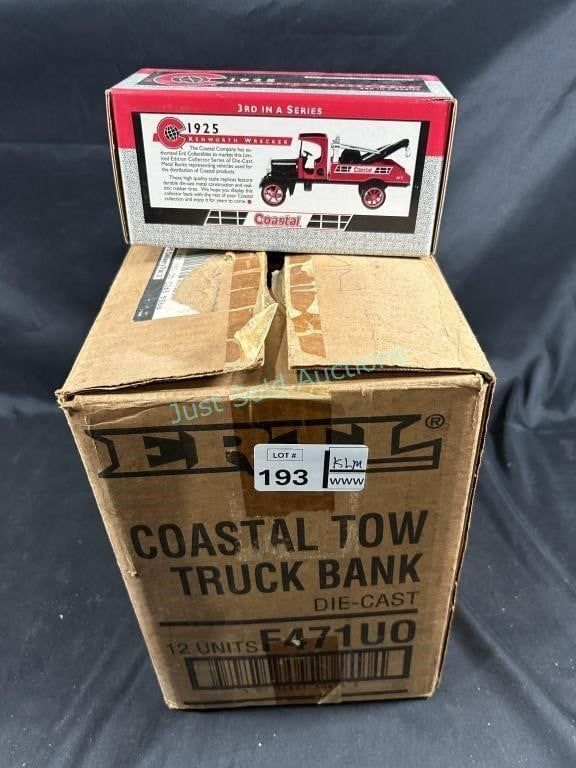 Lot 193: 12 Coastal Tow Truck Bank