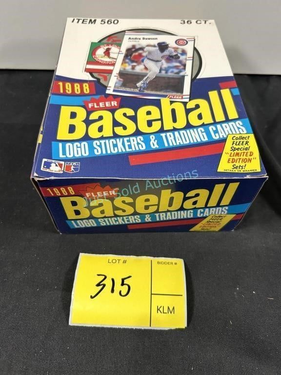 Lot 315: 1988 Fleer Baseball Wax Box