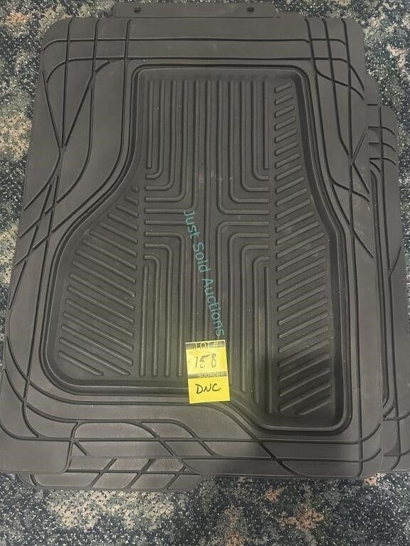 Lot 158: Cut to Fit Rubber Floor Mat Pair