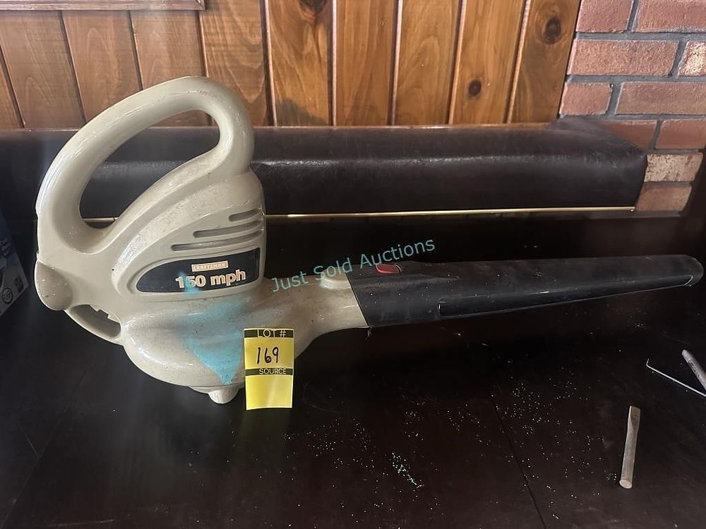 Lot 169: Craftsman 150 MPG Electric Blower