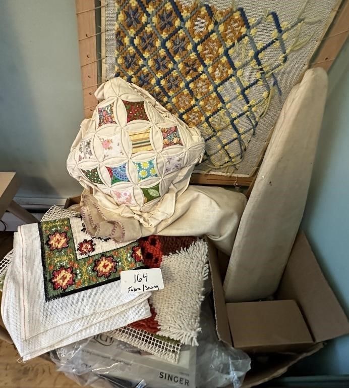 Lot 164: Fabric and Craft Lot