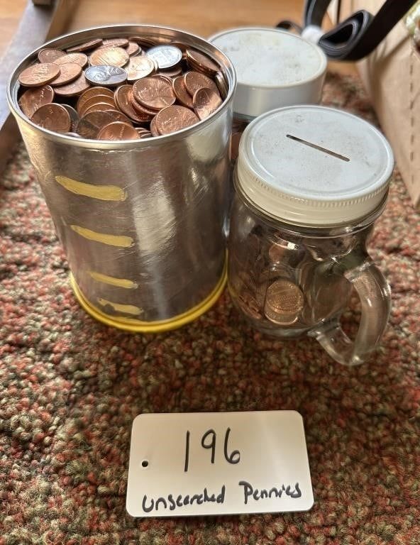 Lot 196: Unsearched Pennies