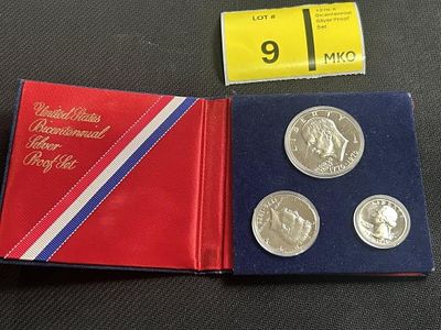 1776-1976 UNITED STATES BICENTENNIAL UNCIRCULATED. SILVER PROOF SET