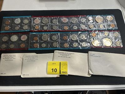 US Treasury Mint Coin Sets - Lot of 4. 1969197119721976
