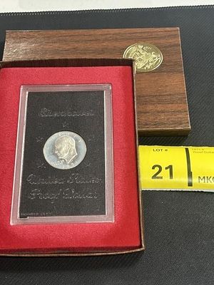 Silver 1971-S Eisenhower Silver Dollar US Proof. Coin