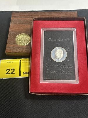 Silver 1971-S Eisenhower Silver Dollar US Proof. Coin