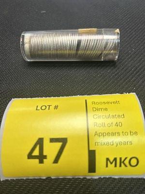 Roosevelt Silver Dime Lot of 40. Appears to be mixed years