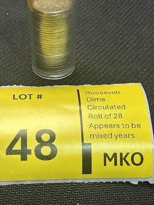 Roosevelt Silver Dime Lot of 28. Appears to be Mixed Years