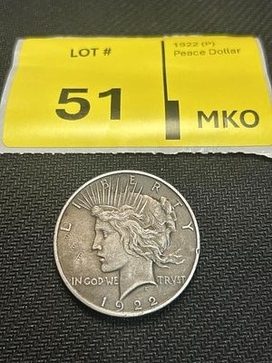 1922 Peace Dollar
